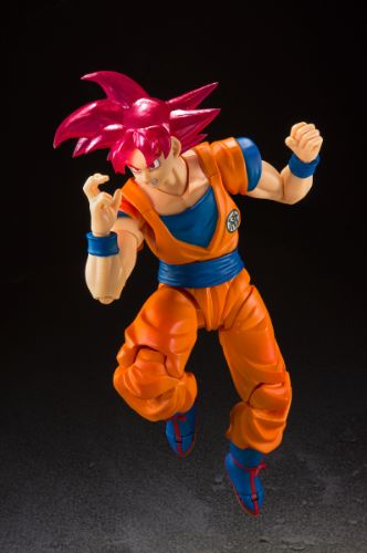 Shf Dragon Ball Super Saiyan Blue Goku Action Figures Blue Hair