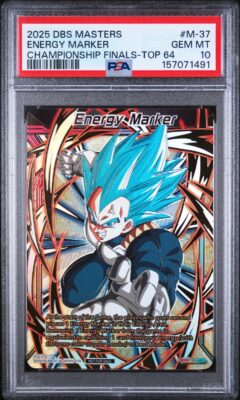 Dragon Ball Masters Vegeta Energy Marker M-37 Championship 2025 Top 64 PSA 10